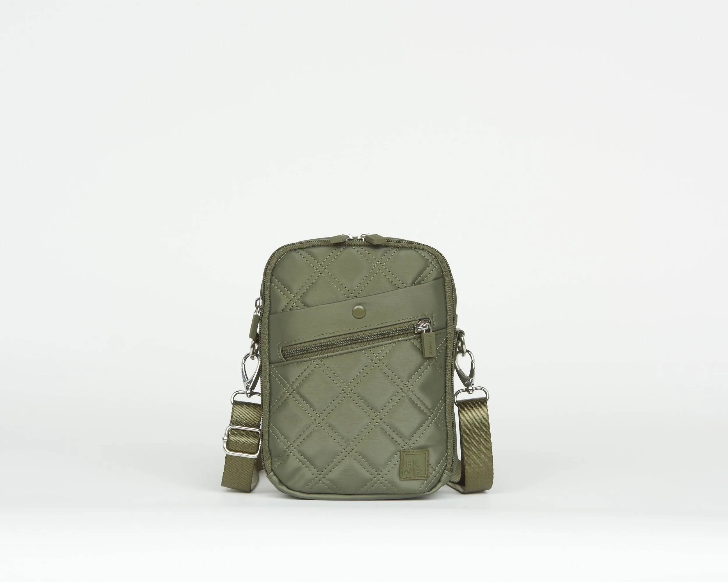 THE TRIPLE ENTRY QUILTED CROSSBODY WITH WRISTLET STRAP